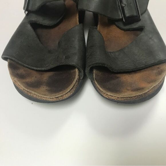 1990's Vintage Birkenstock Milano Sandals – Black Leather, Made in Germany (37) - Picture 14 of 15